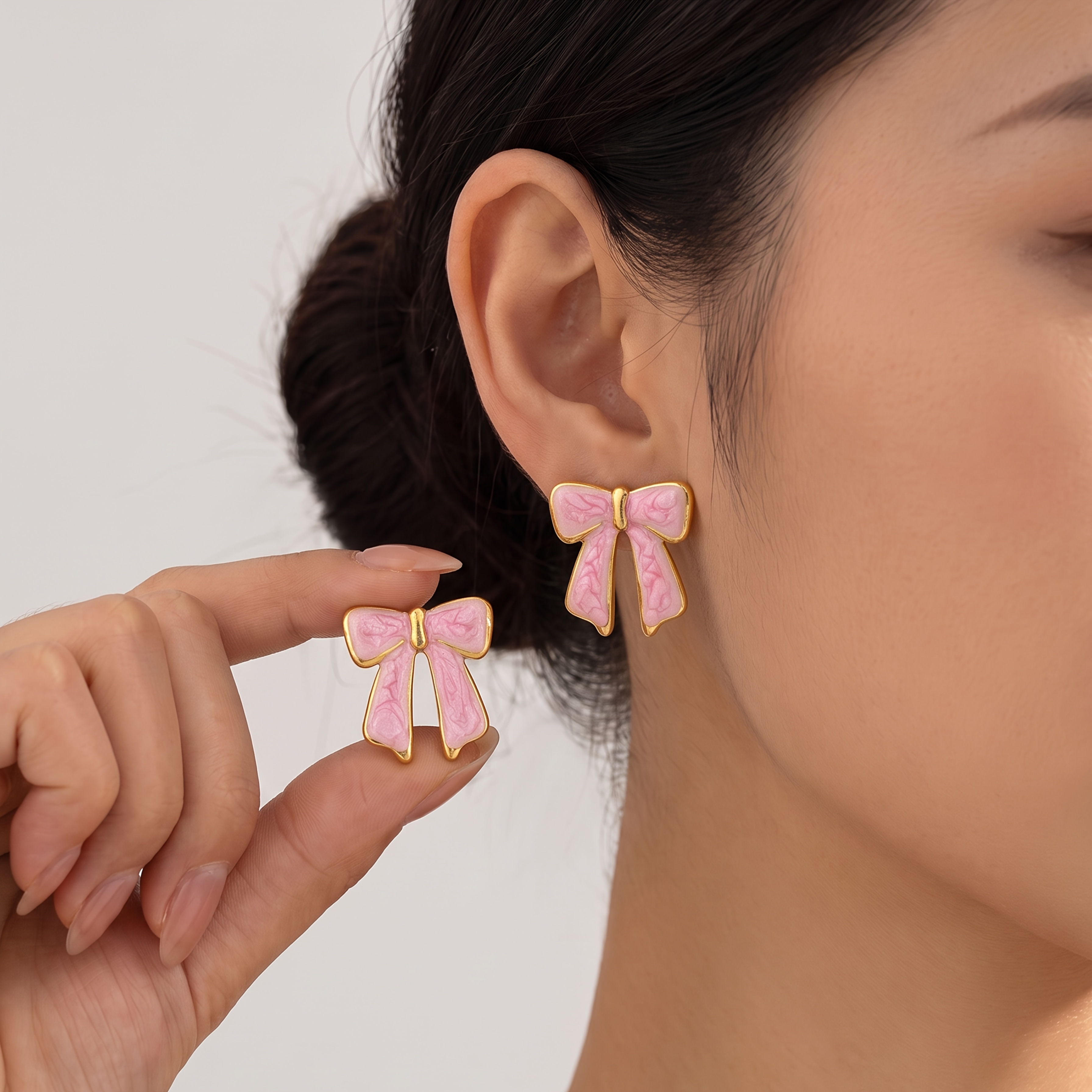 Women'S Fashion Earring Set, Golden Plated Studs